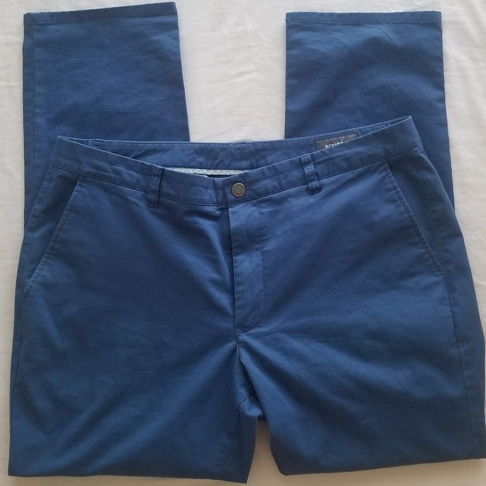 Bonobos Slim Fit- Blue Flat Front Pants 38x30